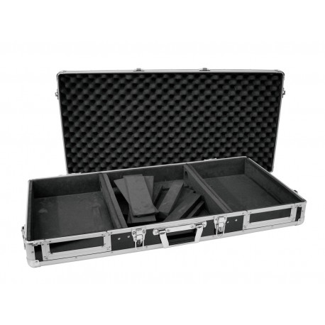 Flightcase pentru 2 cd-playere si o consola 12Â¨, negru, Roadinger DIGI-1/12 BK (30125346)