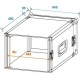 Rack pentru amplificatoare PR-2, 6U, adancime 47cm, Roadinger 30109786