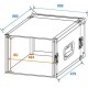Rack pentru amplificatoare PR-2, 8U, adancime 47cm, Roadinger 30109788