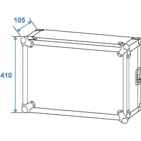 Rack pentru amplificatoare PR-2, 8U, adancime 47cm, Roadinger 30109788