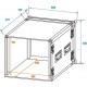 Rack pentru amplificatoare PR-2, 10U, adancime 47cm, Roadinger 30109790
