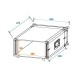 Cutie rack pentru controllere/effectors, CO DD, 5U, adancime 40cm, neagra, Roadinger 30107204