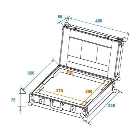 Flightcase pentru laptop de 15Â¨, Roadinger LC-15 (30126010)