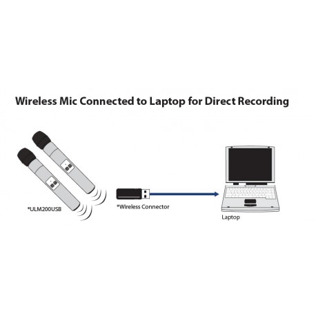 Set 2 microfoane USB wireless Behringer ULM202 USB