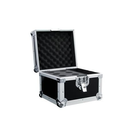 Flightcase negru pentru 6 microfoane, Roadinger 30109891