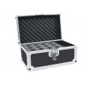 Flightcase negru pentru 12 microfoane, Roadinger 30109895