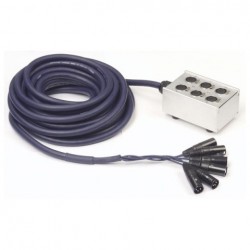 Cablu multicore 6 XLR la 6 XLR 10m DAP Audio Stagesnake D951110