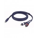 Cablu audio Jack 3.5 stereo la 2 RCA tata DAP Audio FL-30150-1.5m