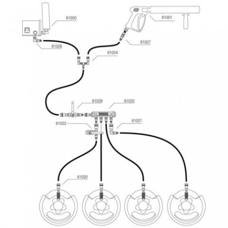Sticla CO2 Showtec pentru 3/8 Q-Lock adapter
