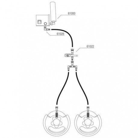 Sticla CO2 Showtec pentru 3/8 Q-Lock adapter
