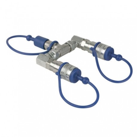 Splitter Showtec CO2 3/8 Q-Lock 2-way splitter