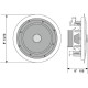 Difuzor plafon 100V Omnitronic CST-8