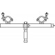 Adaptor Truss orizontal w/ TV pin, Eurolite TAH-52