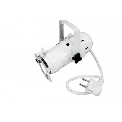 Mini spot PAR-16 cu soclu GU-10, 230V, alb, Eurolite PAR-16 Spot GU-10 white (50850352)