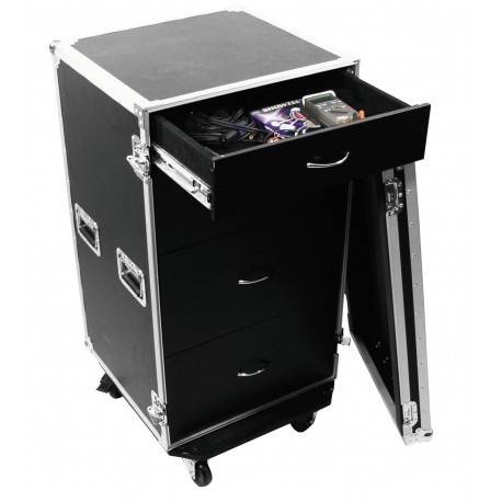 Flightcase universal cu 4 sertare si roti, Roadinger ODS-1 (30126432)