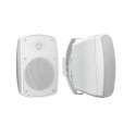 Set 2 boxe de perete 4Â¨, rezistente la intemperii (IP65), 100V sau 8 ohm, 16W RMS, albe, Omnitronic OD-4T WHITE (11036915)