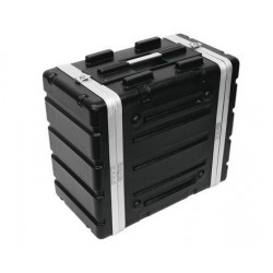 Flightcase profesional pentru efectori si controlere, 6U, Roadinger Plastic rack KR-19, 6U, DD, black (30106028)