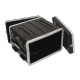 Flightcase profesional pentru efectori si controlere, 6U, Roadinger Plastic rack KR-19, 6U, DD, black (30106028)