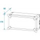 Flightcase pentru amplificator 3U, Roadinger 3010980P