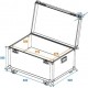 Flightcase universal R-7,80x60 cm, cu roti, Roadinger 30126729