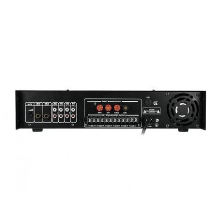 Amplificator-mixer mono 6 zone 100V cu mp3 player si telecomanda IR, 650W, Omnitronic MPZ-650.6P