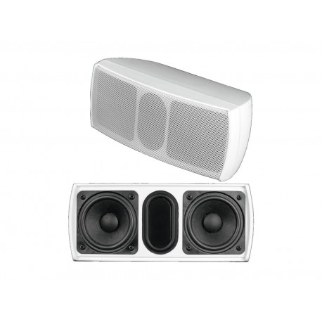 Boxa de perete 2x2,5¨, 100V, 15W RMS, alba, Omnitronic OD-22T WHITE