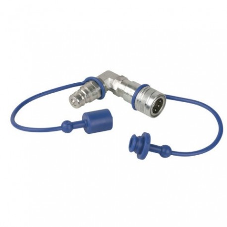 Conector Showtec CO2 90° 3/8 Q-Lock connector