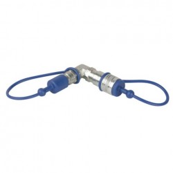 Conector Showtec CO2 90° 3/8 Q-Lock connector