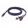 Cablu audio Jack 3.5 stereo la 2 RCA tata DAP Audio FL-306-6m