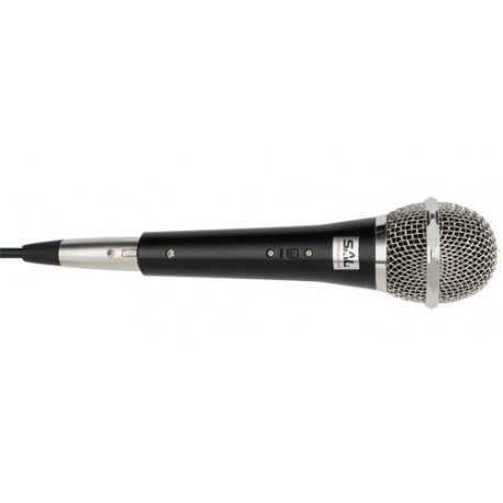Microfon de mana, negru, XLR -6,3 mm, Sal M 71