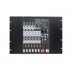 Mixer profesional cu EQ si USB, 4 intrari mono + 2 stereo, Omnitronic LMC-1422FX USB