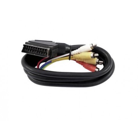 Cablu adaptor scart la 6 RCA, 1,5 m, Omnitronic 30209920