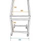 Rack stand 12U/10U cu roti, ajustabil, Omnitronic 30103060