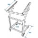 Rack stand 12U/10U cu roti, ajustabil, Omnitronic 30103060