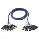 Cablu multicore 8 XLR tata la 8 XLR mama 3m DAP Audio FL60300