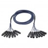 Cablu multicore 8 XLR tata la 8 XLR mama 3m DAP Audio FL60300