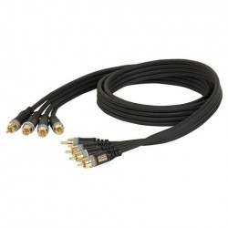 Cablu multicore XGL27 - 4 RCA tata la 4 RCA tata 0.75m DAP Audio