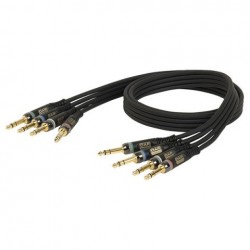 Cablu multicore XGL29 - 4 Jack stereo la 4 Jack stereo 1.5m DAP Audio