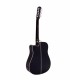 Chitara western cu 12 corzi, Dimavery DR-612, negru