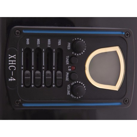 Chitara western decupata cu pickup, culoare neagra, Dimavery AW-400BK