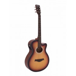 Chitara electro-acustica western, Dimavery AW-400, sunburst