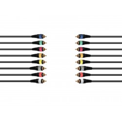 Cablu snake 8xRCA tata la 8xRCA tata, 15m, Omnitronic 30304753