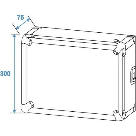 Flightcase/rack Profi KM 6U 55cm cu roti, Roadinger 30109190