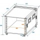 Flightcase/rack Profi KM 10U 55cm cu roti, Roadinger 30109194