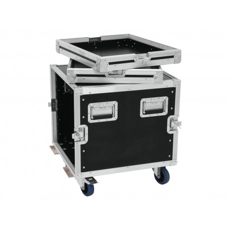 Flightcase/rack Profi KM 10U 55cm cu roti, Roadinger 30109194