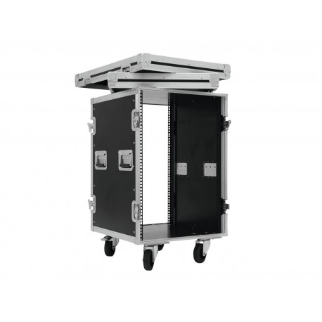 Flightcase/rack Profi KM 16U 55cm cu roti, Roadinger 30109198