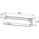 Flightcase/rack Profi 2U 45cm, Roadinger 30109095