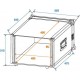 Flightcase/rack Profi 6U 45cm, Roadinger 30109105