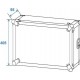 Flightcase/rack Profi 8U 45cm, Roadinger 30109110