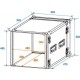 Flightcase/rack Profi 10U 45cm, Roadinger 30109115